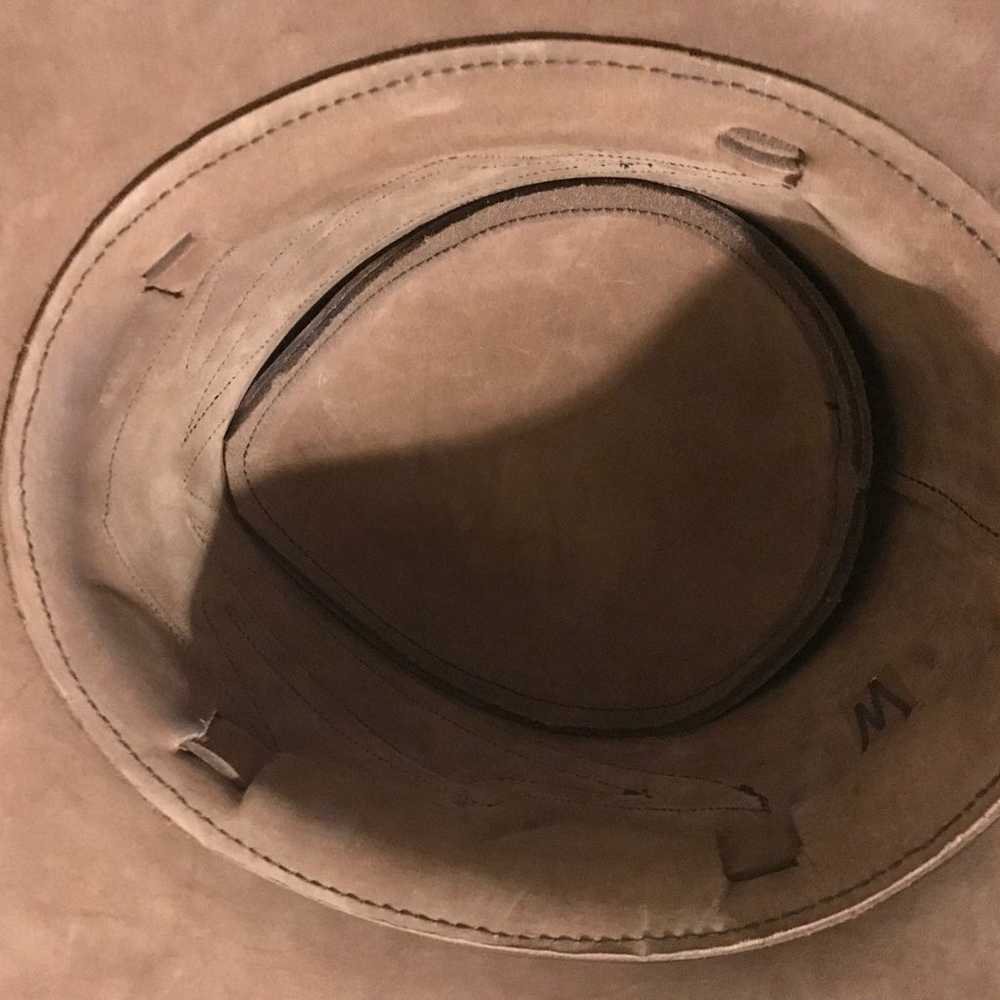 Vintage Leather/Snake Cowboy Hat Small 6 3/4 6 7/8 - image 8