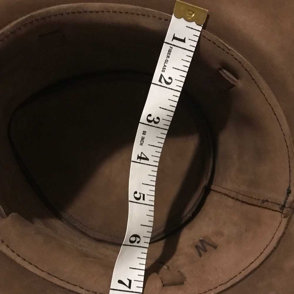 Vintage Leather/Snake Cowboy Hat Small 6 3/4 6 7/8 - image 9