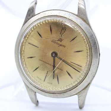 Vintage Paragon Watch Mens Silver Tone Stainless S