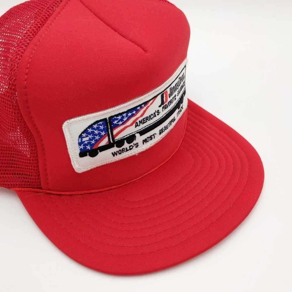 VTG Jimmy Dean Snapback Hat Trucker Cap - image 3