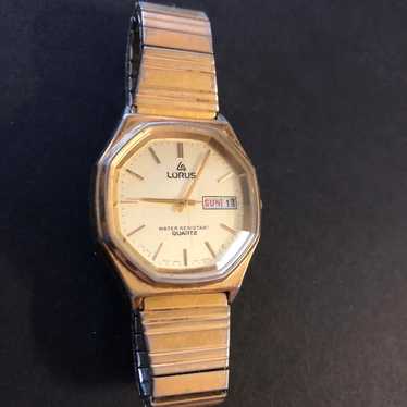 Vintage Lorus Watch Gold With Calendar - image 1