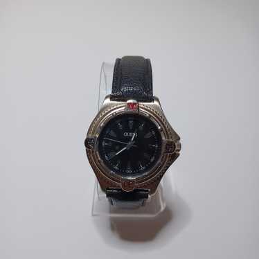 Vintage Guess 1996 Quartz Watch Black Dial Silver 
