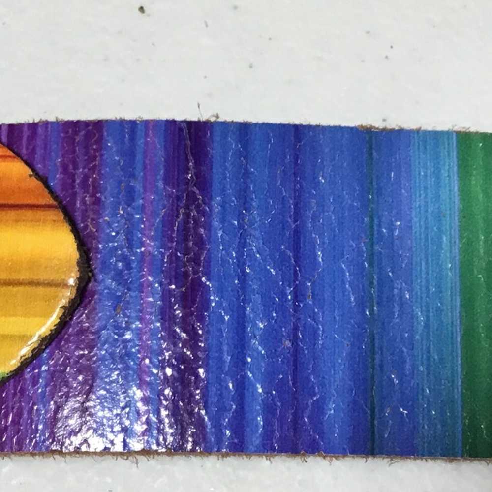 Paul Smith Signature Vintage Rainbow Striped Belt… - image 11