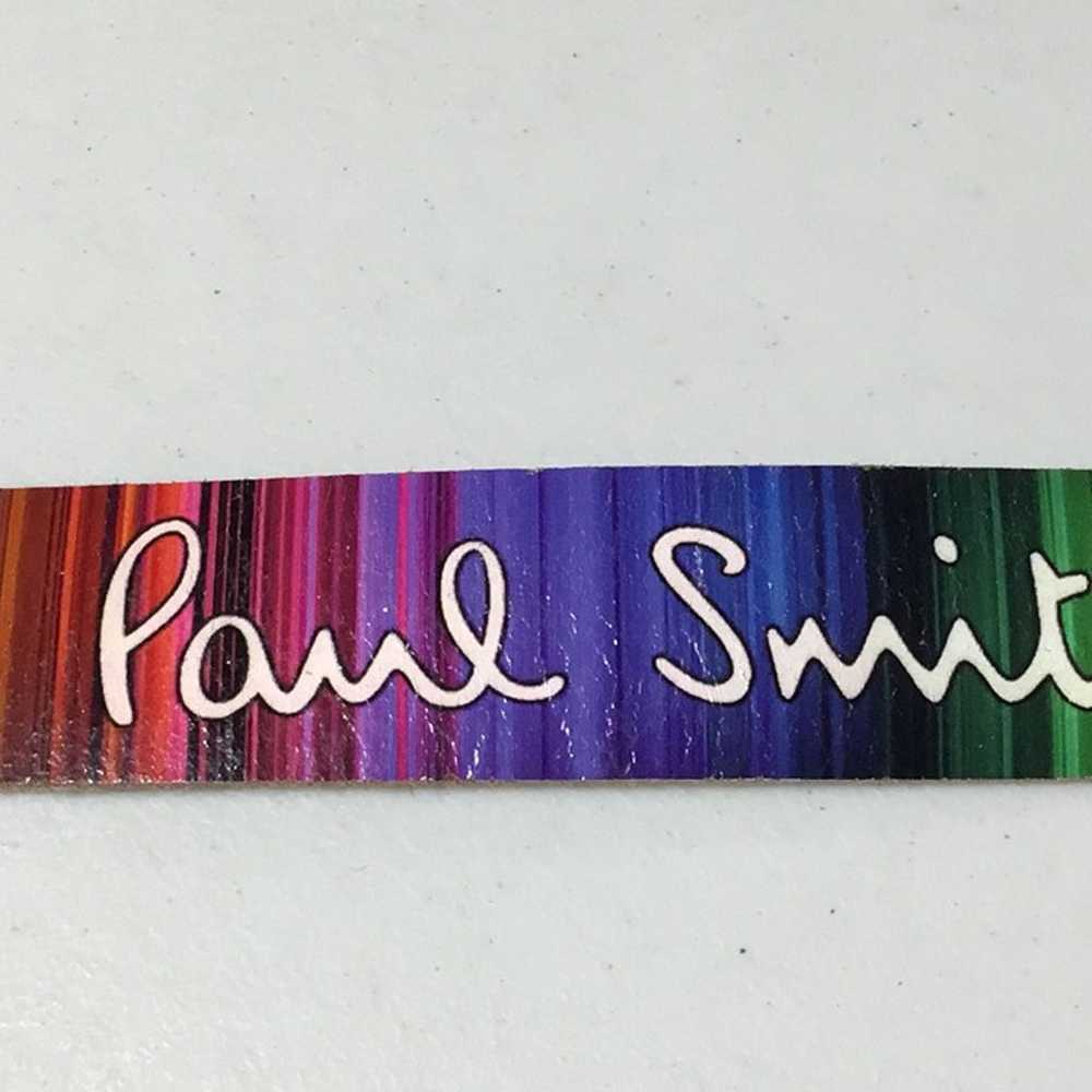 Paul Smith Signature Vintage Rainbow Striped Belt… - image 9