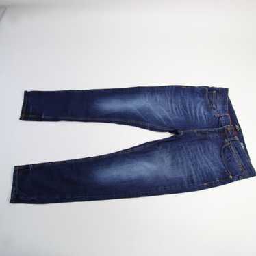 River Island Jeans Men's 34x32 Blue Denim Used Ta… - image 1