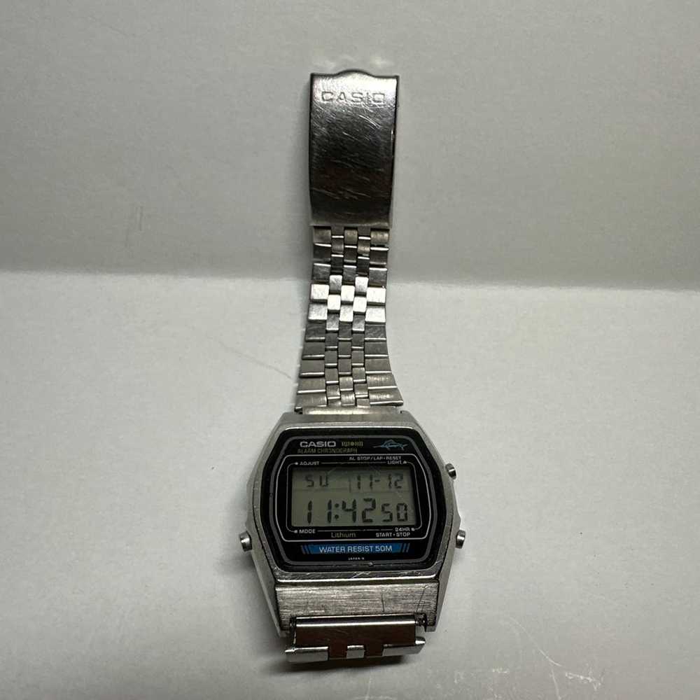 Vintage 1980s CASIO Marlin W-35 (248) Mens 36mm D… - image 3