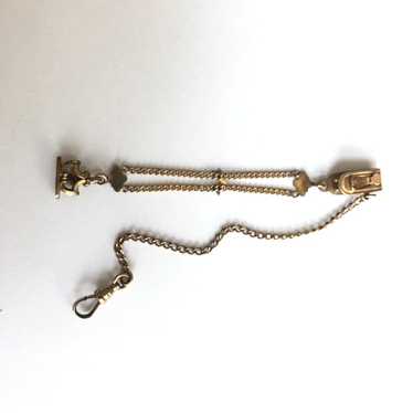 Antique Lapel Pocket Watch Chain 4"