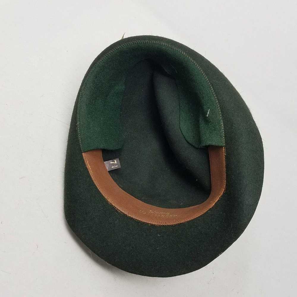 Vintage Lee's Matterhorn Green Wool Hat Mens Size… - image 5