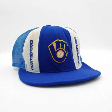 Milwaukee Brewers Lucky Stripes Hat 80s