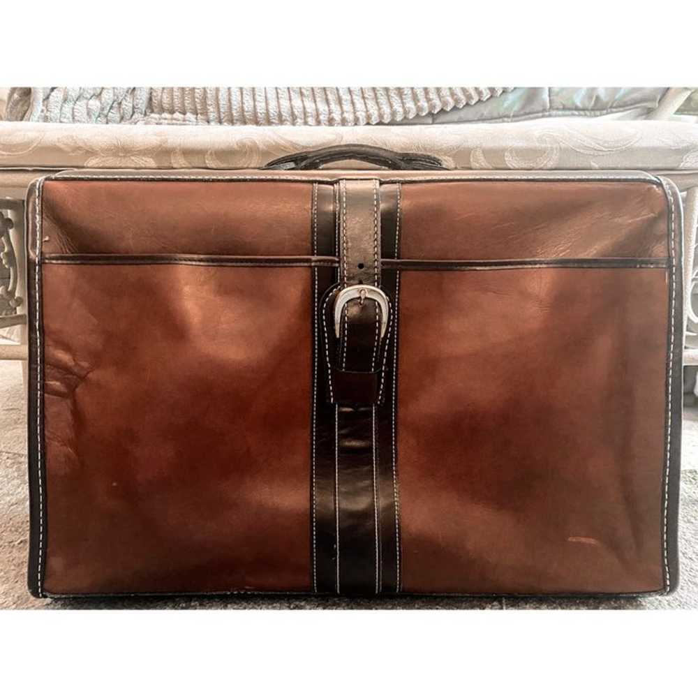 Vintage Leather Suitcase - image 1