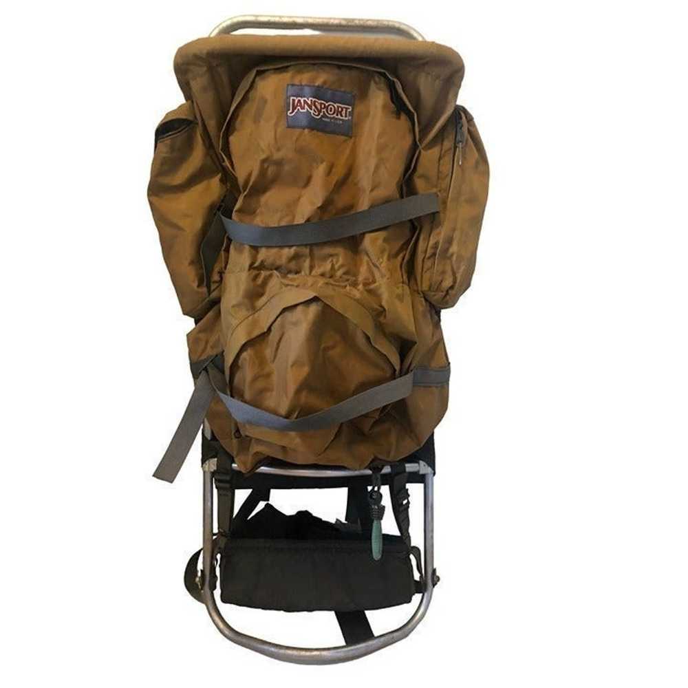 Jansport Brown Hiking Backpack External Aluminum … - image 1