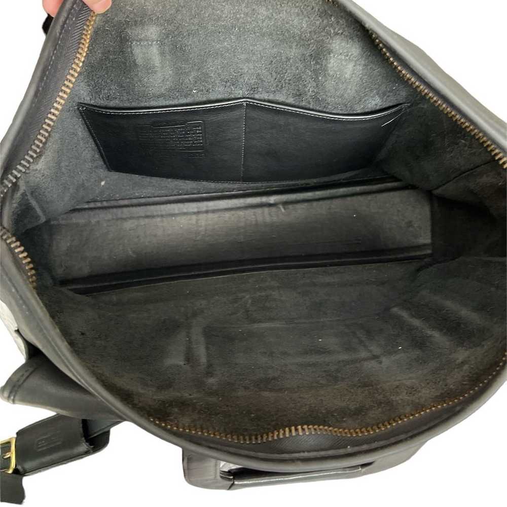 Vintage Coach black leather messanger bag -unisex - image 6