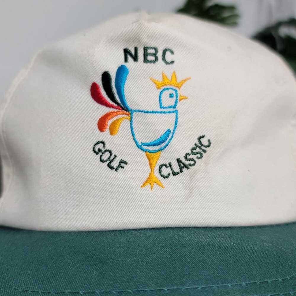 Vtg NBC Golf Classic Peacock Snapback Hat Yupoong - image 3