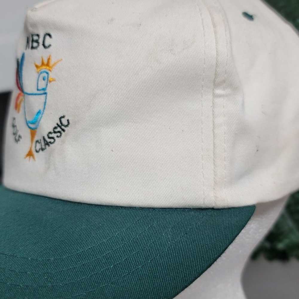 Vtg NBC Golf Classic Peacock Snapback Hat Yupoong - image 9