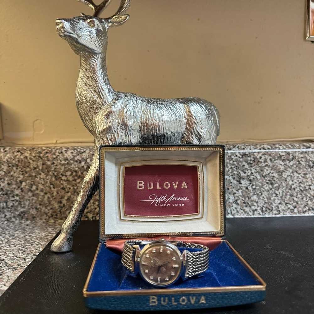 Bulova Vintage Stainless Steel Watch - image 2