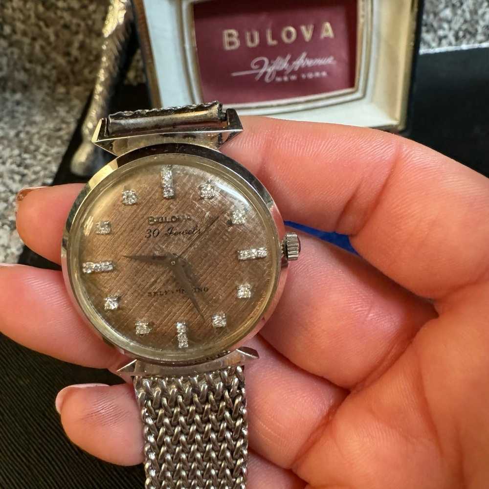 Bulova Vintage Stainless Steel Watch - image 3