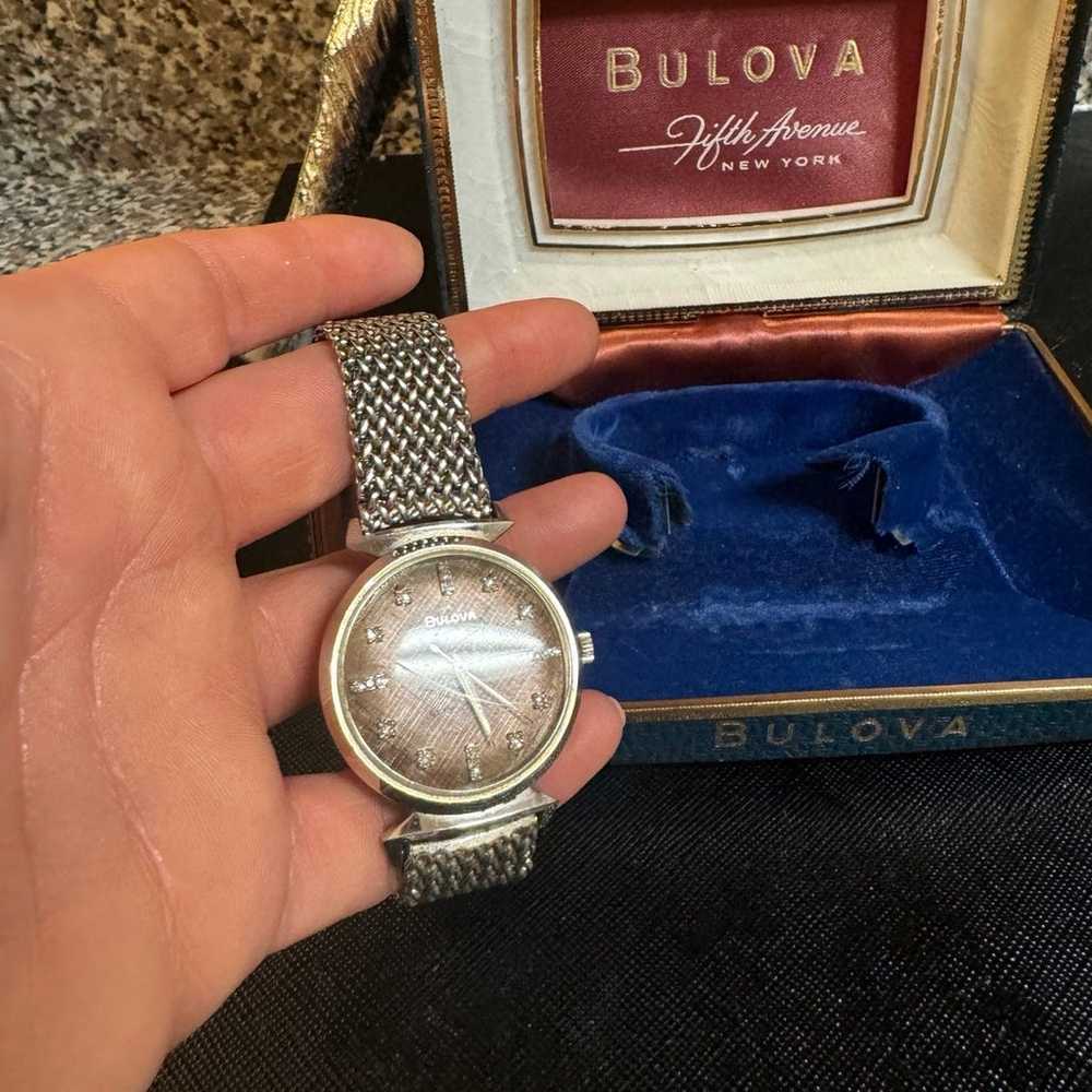 Bulova Vintage Stainless Steel Watch - image 8