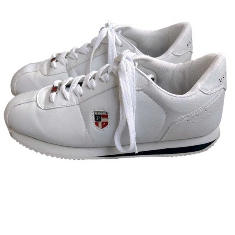 U.S. POLO ASSN. Vintage Sneakers White with Leagu… - image 1