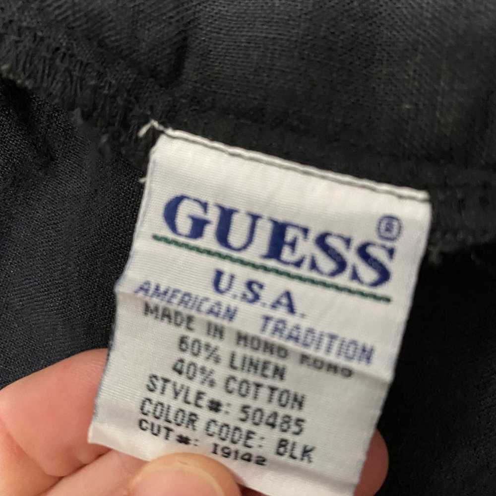 Vintage Mens Guess Linen Shirt - image 5