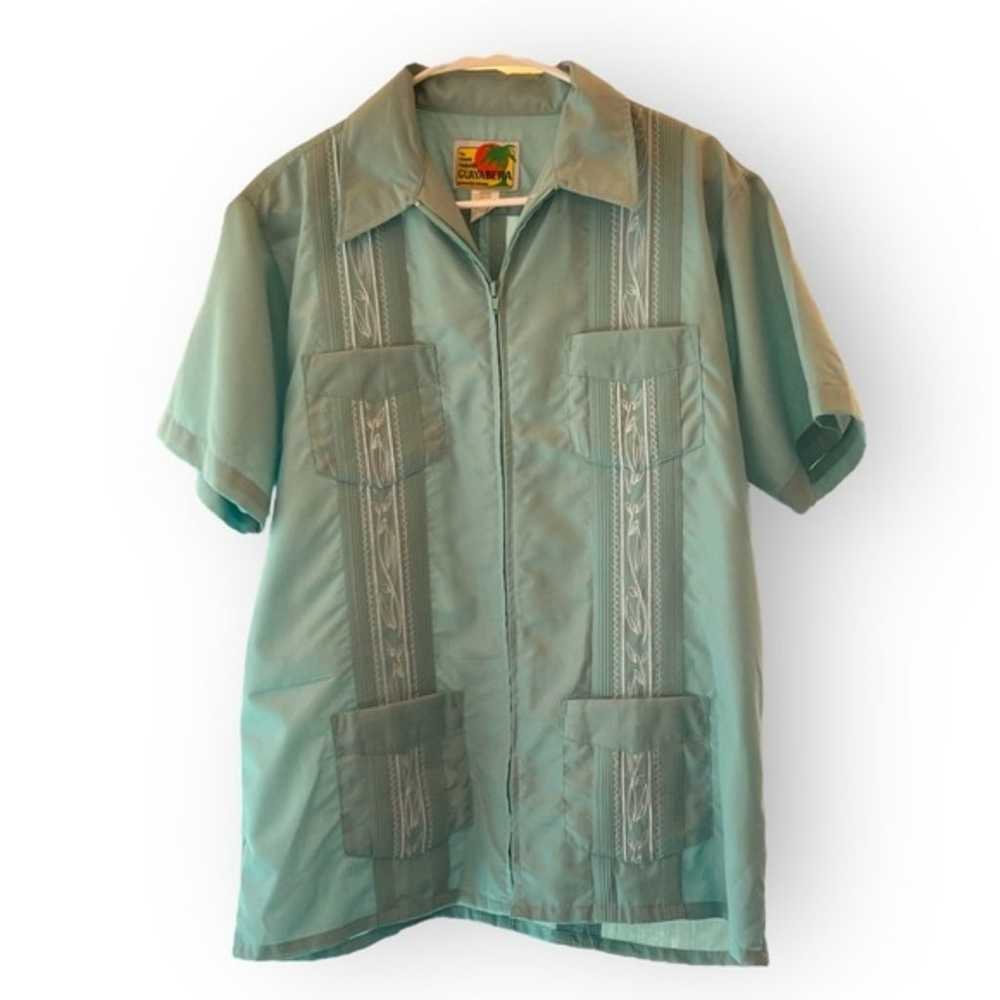 The Genuine Haband Guayabera Mens Shirt 4 Pocket … - image 2