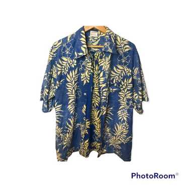 mens vintage Go Barefoot hawaiin shirt - image 1