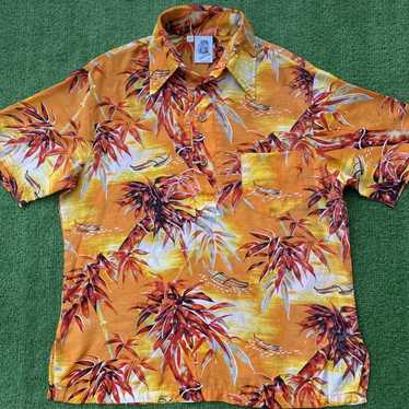 Vintage Kennington Hawaiian 1/4 Button Short Shir… - image 1