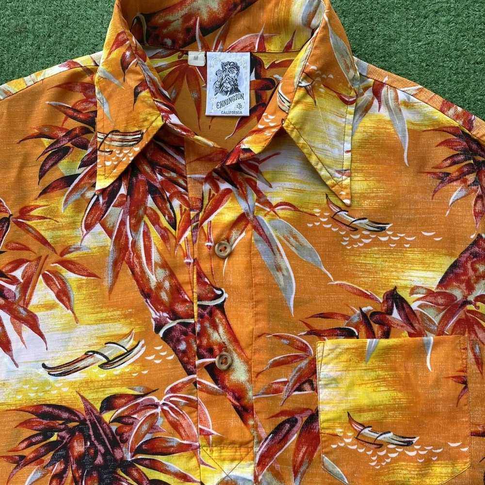 Vintage Kennington Hawaiian 1/4 Button Short Shir… - image 3