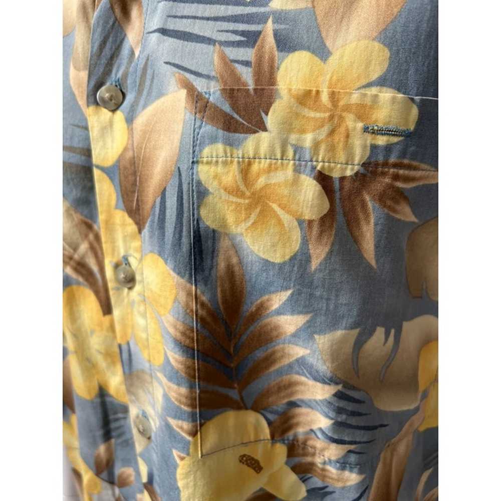 Campia Moda Vintage Hawaiian Shirt  sz Small Blue… - image 11