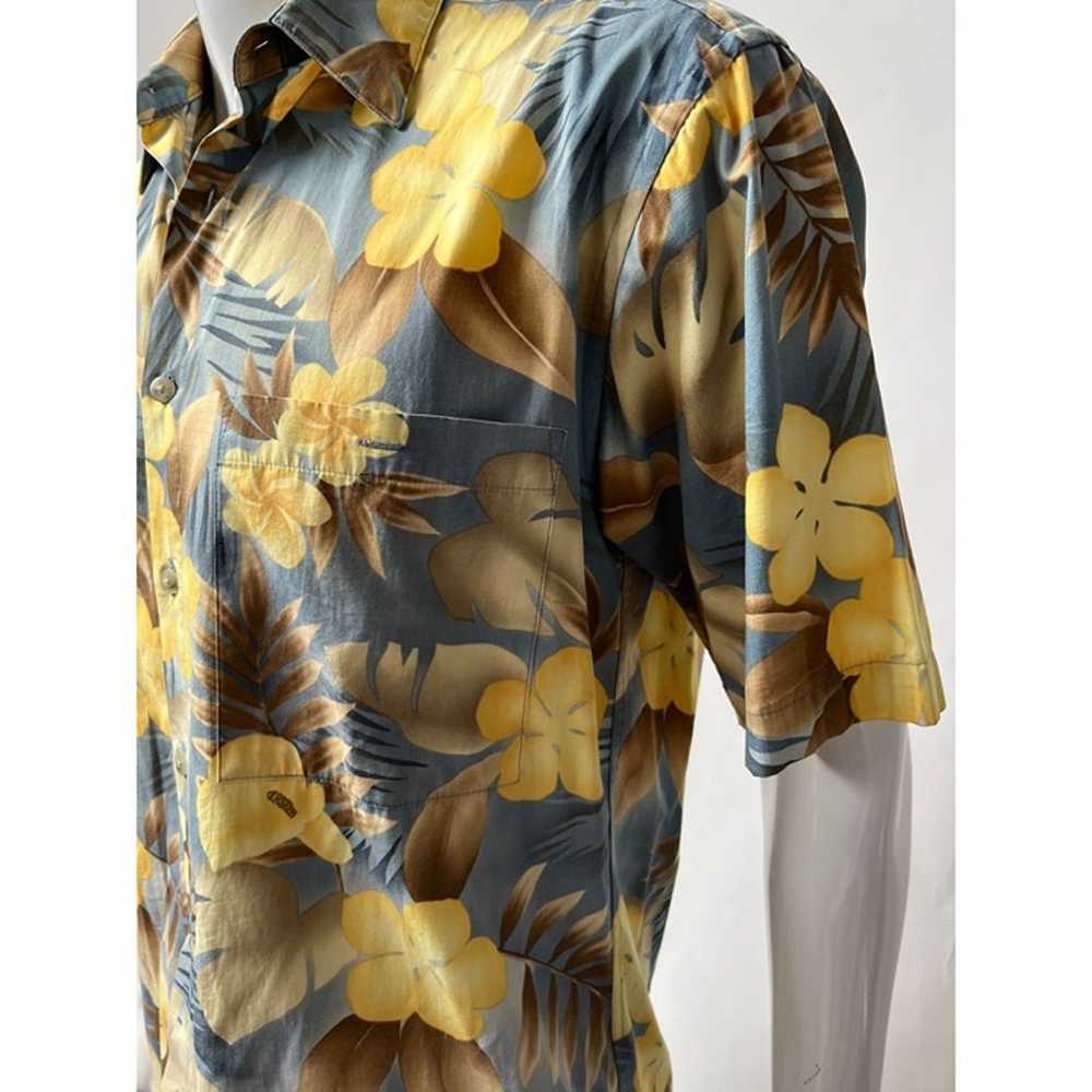 Campia Moda Vintage Hawaiian Shirt  sz Small Blue… - image 9