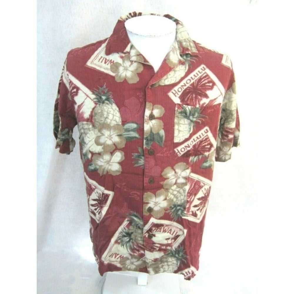 CARIBBEAN JOE Men Hawaiian ALOHA shirt p2p 22.5 c… - image 3