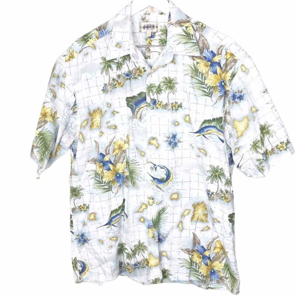 Campia Moda Men's Cotton Hawaiian Shirt - image 1