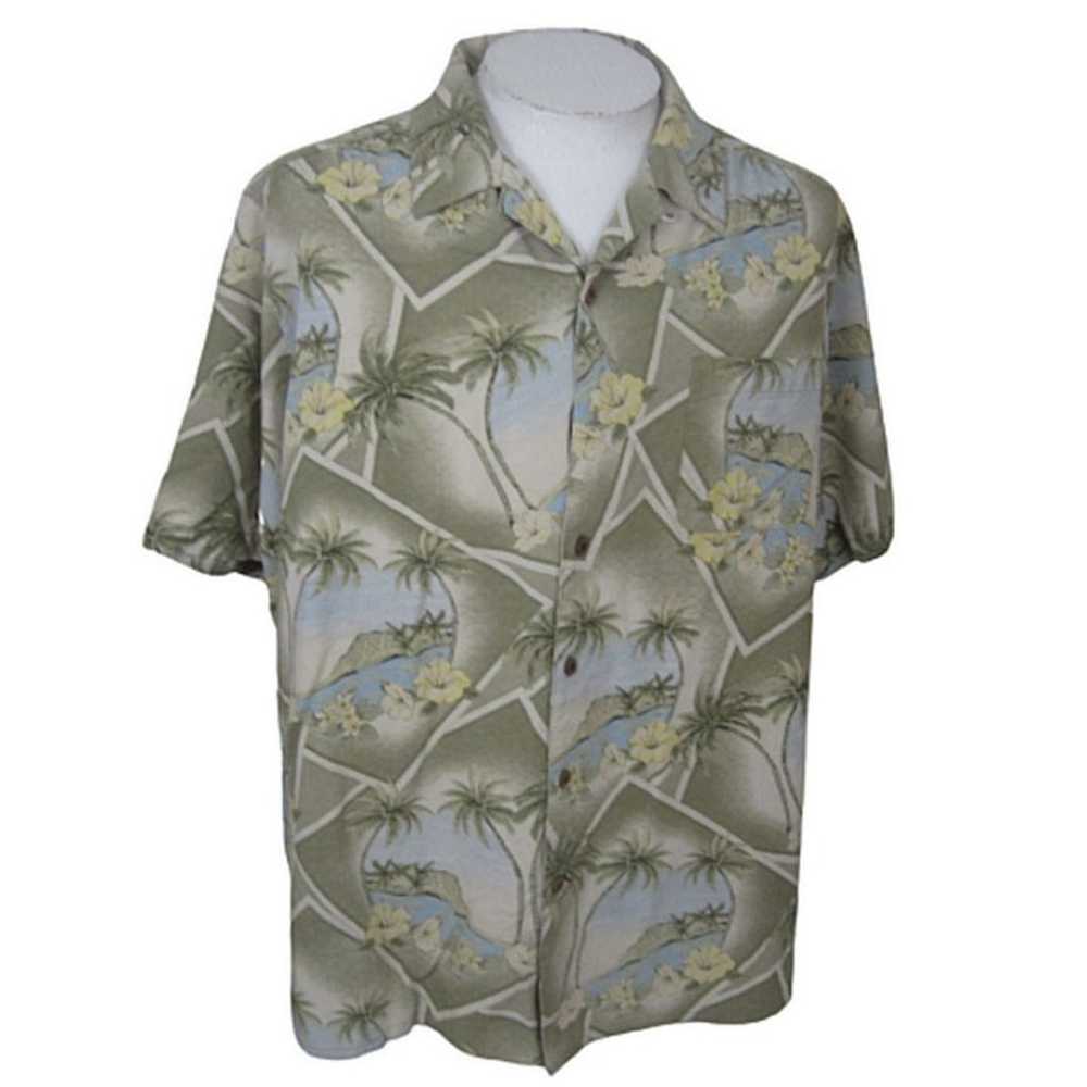 Bahama Bay Club Men Hawaiian camp shirt p2p 27" X… - image 1