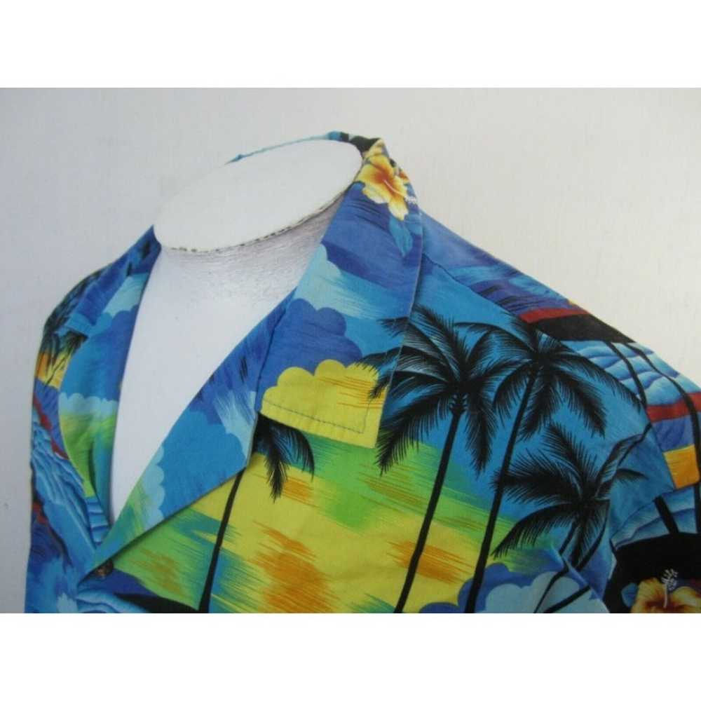 Aloha Line Men Hawaiian shirt pit to pit 25 2XL c… - image 10