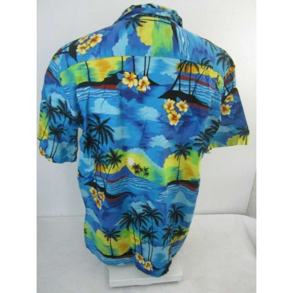 Aloha Line Men Hawaiian shirt pit to pit 25 2XL c… - image 11