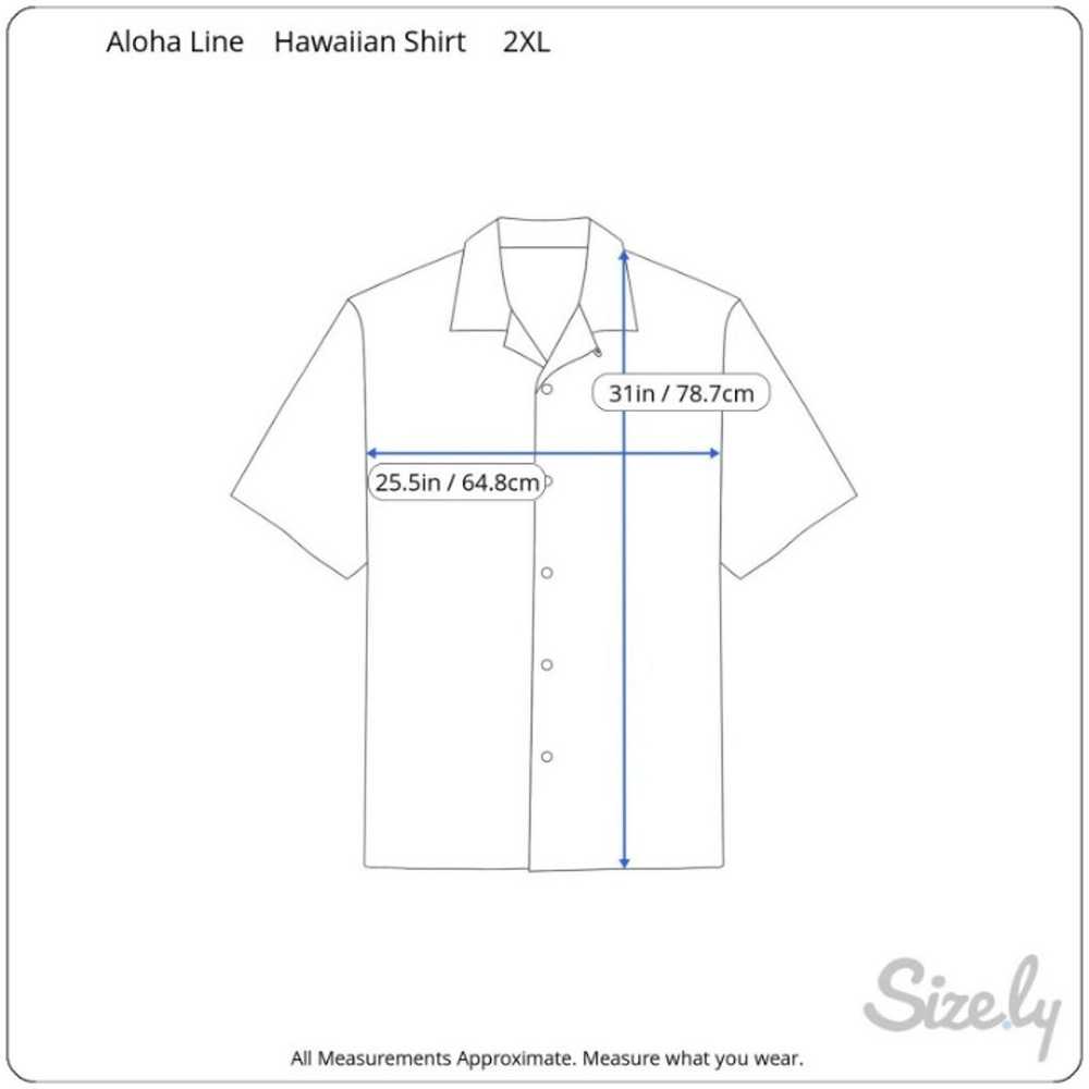 Aloha Line Men Hawaiian shirt pit to pit 25 2XL c… - image 2