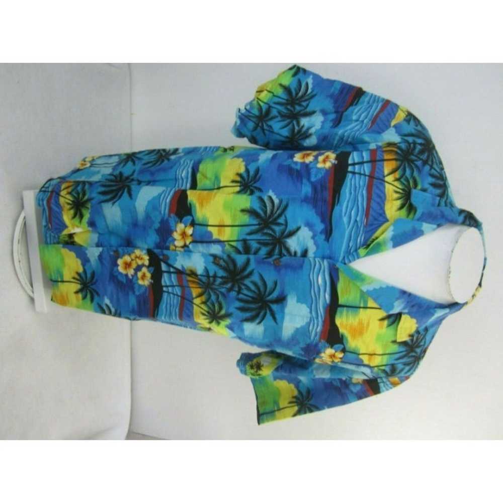 Aloha Line Men Hawaiian shirt pit to pit 25 2XL c… - image 9