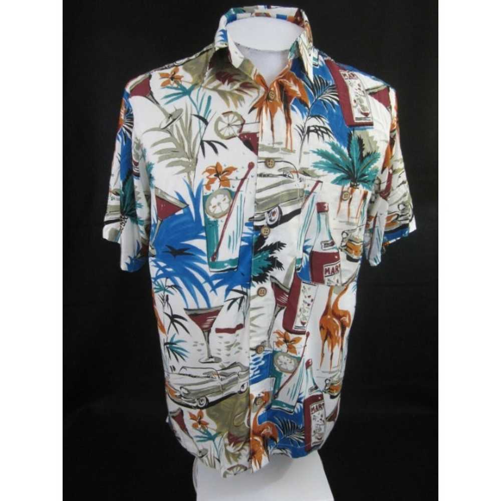 RON CHERESKIN vtg1990s Men Hawaiian ALOHA S shirt… - image 3
