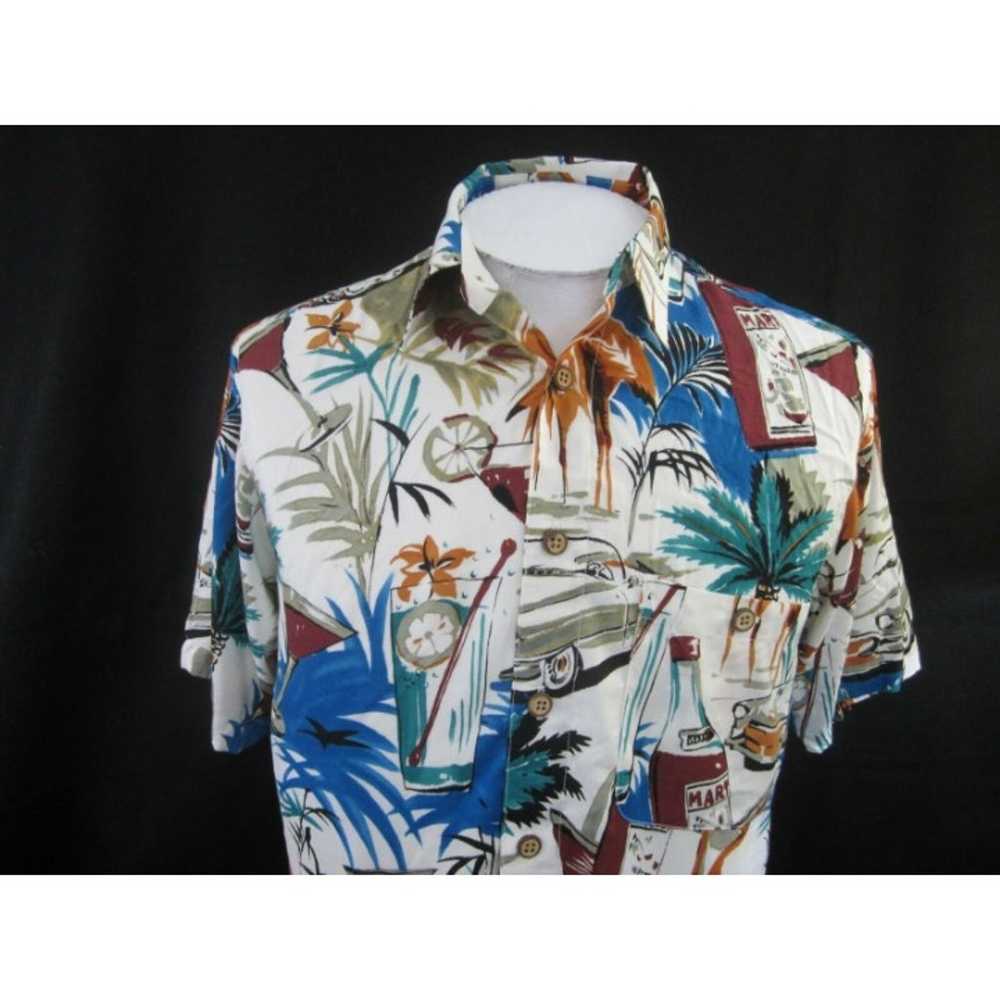 RON CHERESKIN vtg1990s Men Hawaiian ALOHA S shirt… - image 4