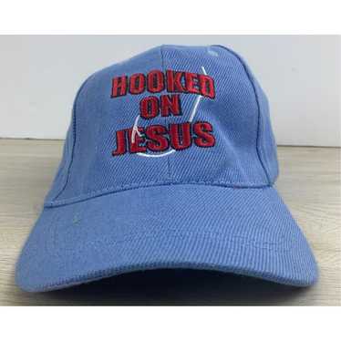 Other Jesus Hat Hooked on Jesus Hat Blue Adjustab… - image 1