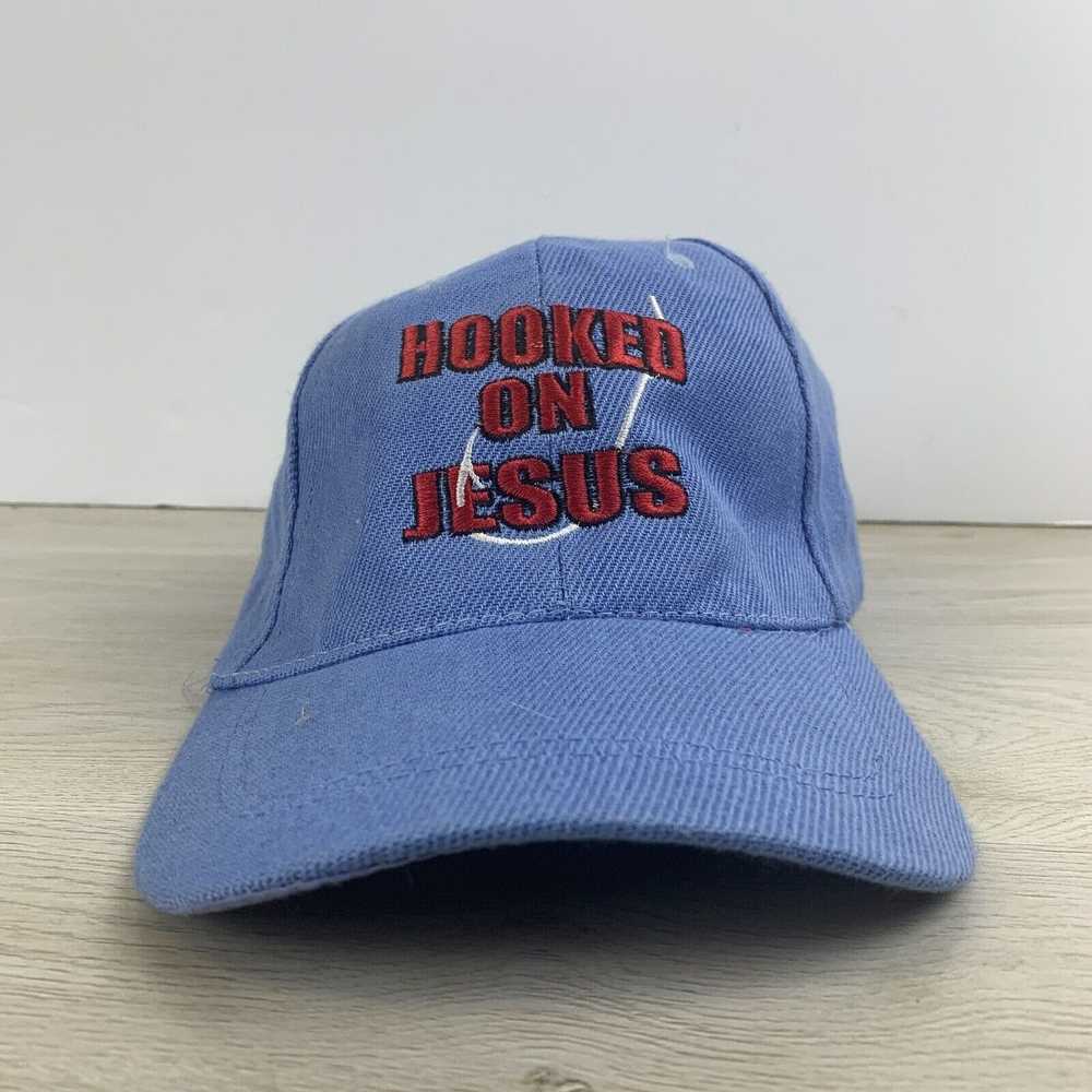 Other Jesus Hat Hooked on Jesus Hat Blue Adjustab… - image 2