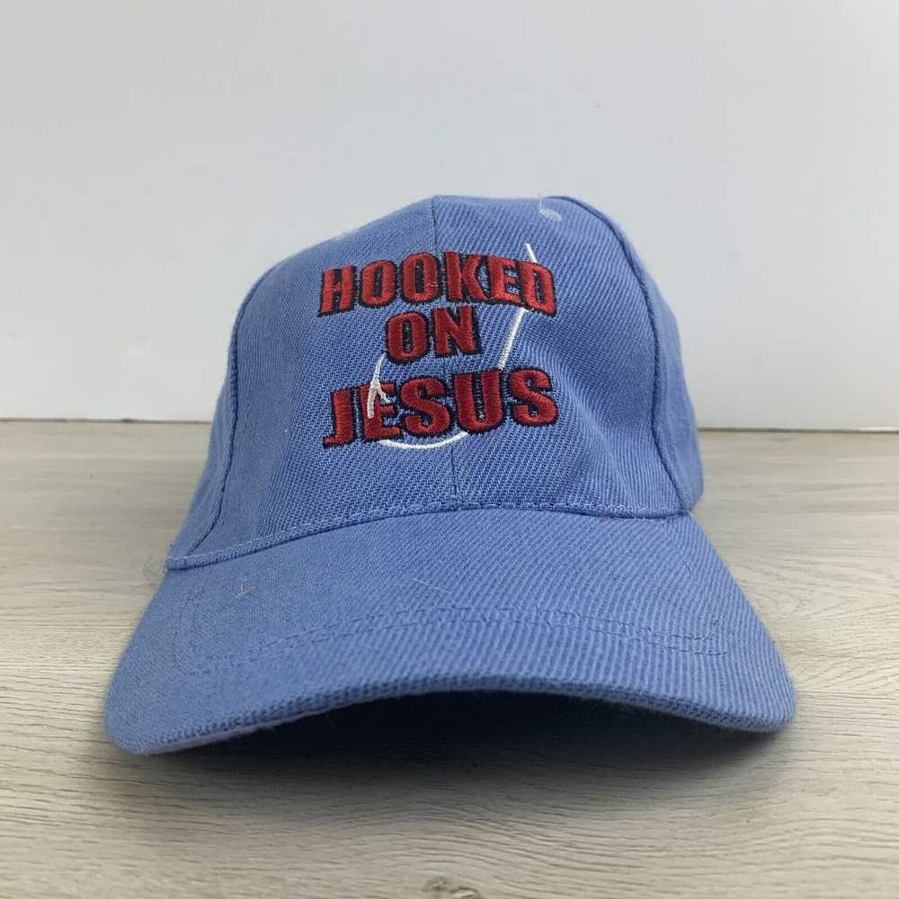Other Jesus Hat Hooked on Jesus Hat Blue Adjustab… - image 3