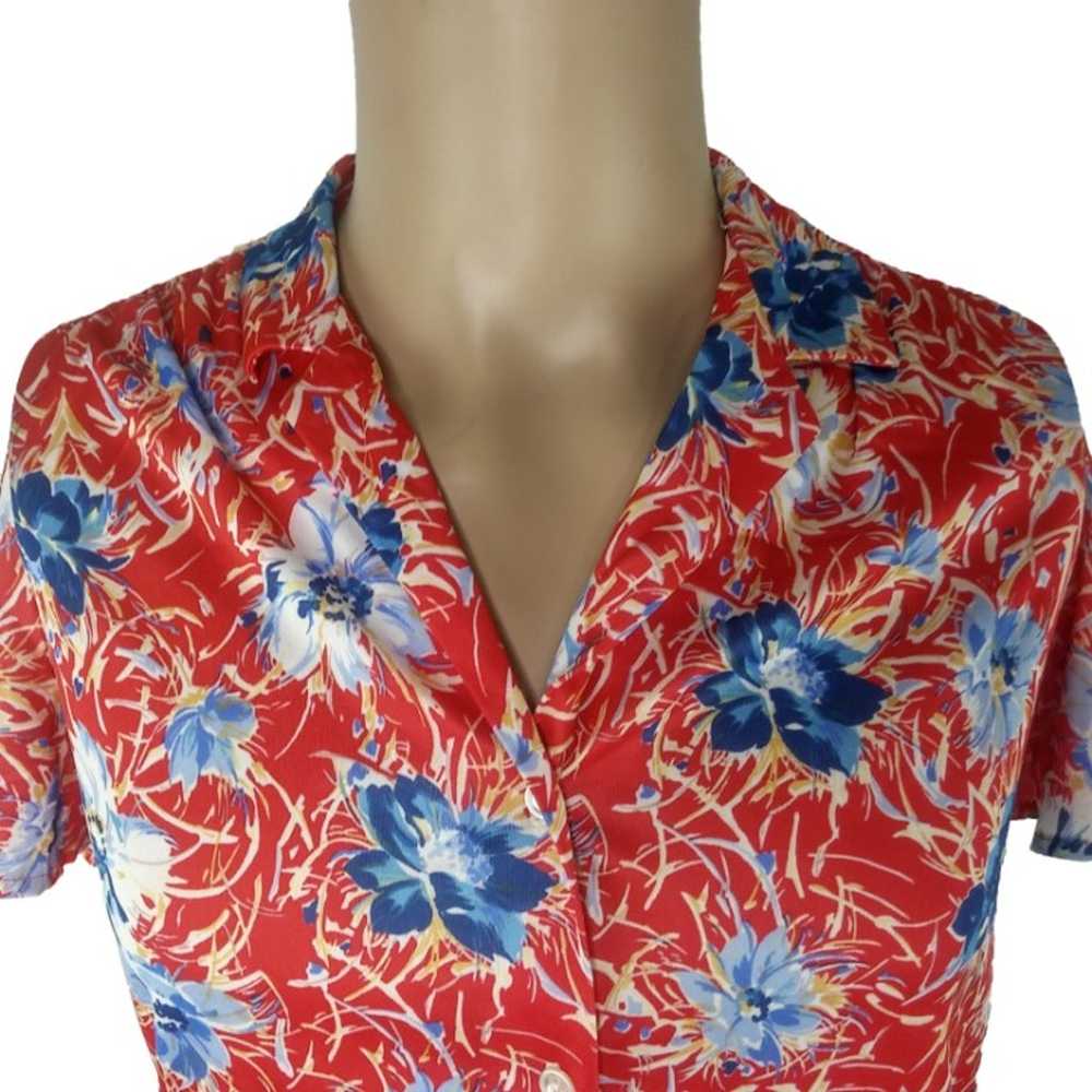 Vintage 50s - 70s Hawaiian Floral Shirt - image 5