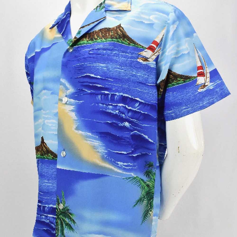 Vtg Shoreline Hawaii Wave Sailboat Shirt - image 3