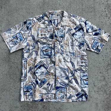Vintage Aca Joe Loop Collar Hawaiian Shirt