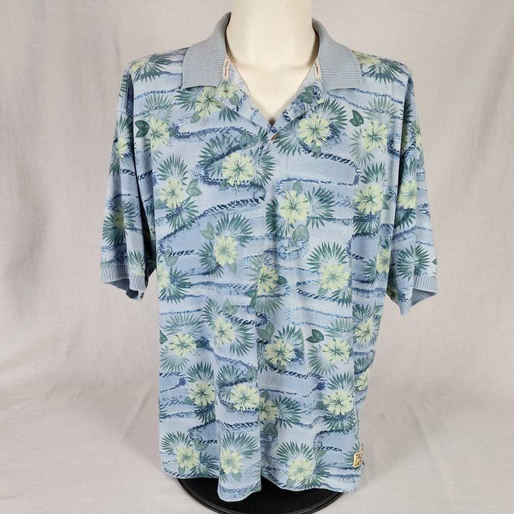 Tommy Bahama XXL Knit Hawaiian Shirt - image 1