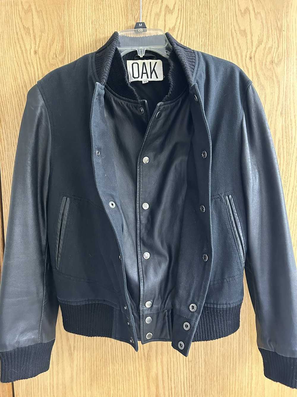 Oak NYC Oak NYC Canvas and Leather Bomber - image 2