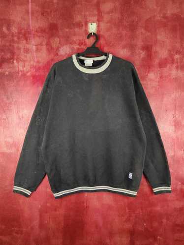 Streetwear × Vintage Discus Black Faded Sweatshir… - image 1