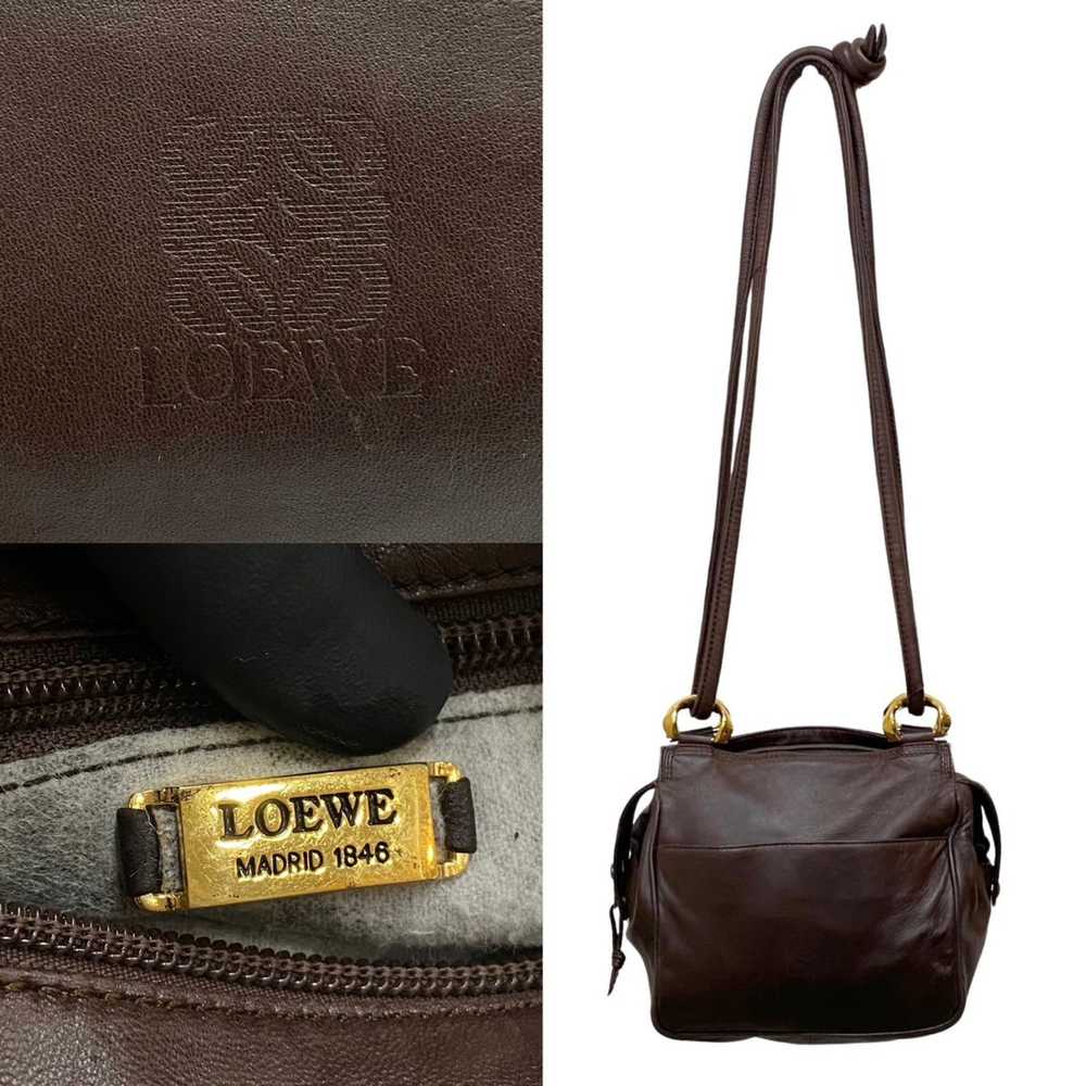 Loewe LOEWE Anagram Logo Nappa Leather Genuine Mi… - image 3