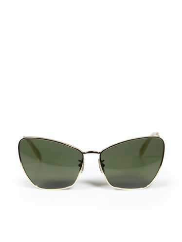 Celine Gold Frame Cat Eye Tinted Sunglasses