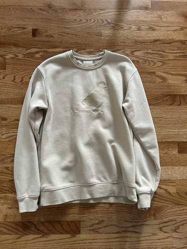 Staple Staple pigeon beige embroidered crewneck